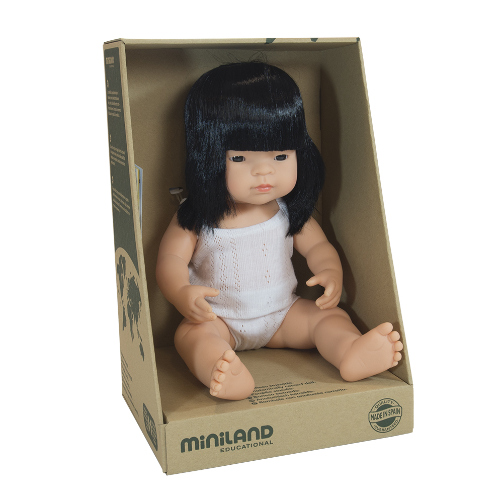 MINILAND lalka dziewczynka Azjatka 38 cm