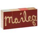 MAILEG drewniane klocki z logo