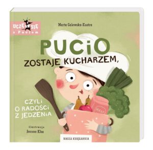 Kiedy Pucio wychodzi z restauracji z przepisem na pyszne placuszki, wiadomo, że szykuje się rodzinne gotowanie. Jeszcze tylko szybkie zakupy i można przystąpić do pracy. A ile przy tym zabawy! Każdy ma swoje zadanie: tata kroi owoce, Pucio miesza, a Misia dosypuje do miski kolejne składniki. I podwieczorek zaraz gotowy! 