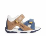 GEOX sandały dziecięce TAPUZ Boy kolor CARAMEL/NAVY