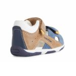 GEOX sandały dziecięce TAPUZ Boy kolor CARAMEL/NAVY - obrazek 4