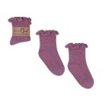 MAMA'S FEET Skarpetki Dziecięce MONO BABY wrzosowe