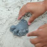 SCRUNCH Silikonowe Foremki do piasku 4 szt. - ciemny SZARY - obrazek 2