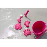 SCRUNCH Silikonowe Foremki do piasku 4 szt. - WIŚNIOWY