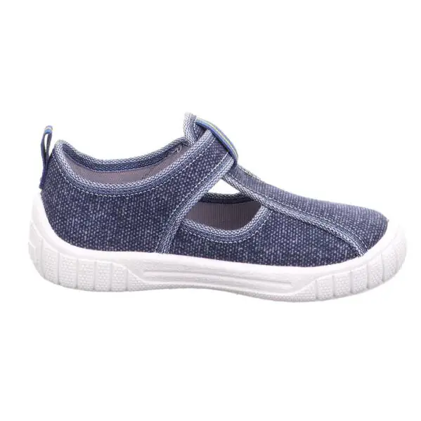 Kapcie do przedszkola Superfit Bill Blue Chwali Piętka widok z profilu