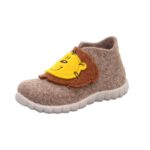 SUPERFIT oddychające kapcie FILCOWE z zapięciem na rzep HAPPY Lew
