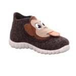 SUPERFIT oddychające kapcie FILCOWE z zapięciem na rzep HAPPY Małpka - obrazek 2