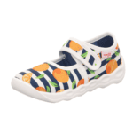 SUPERFIT oddychające kapcie dziewczęce do przedszkola BUBBLE Pomarańcze