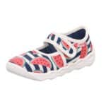 SUPERFIT oddychające kapcie dziewczęce do przedszkola BUBBLE Arbuzy