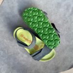 SUPERFIT sandały dziecięce typu FUSBET szaro zielone - obrazek 3