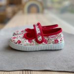 CIENTA baleriny na rzep MARY JANES w kolorze ROJO czerwień