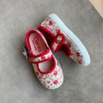 CIENTA baleriny na rzep MARY JANES w kolorze ROJO czerwień - obrazek 3