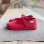 CIENTA baleriny na rzep VELCRO LISO w kolorze CORAL