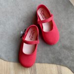 CIENTA baleriny na rzep VELCRO LISO w kolorze CORAL - obrazek 5