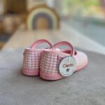 CIENTA baleriny na rzep VELCRO LISO w kolorze ROSA VICHY - obrazek 4