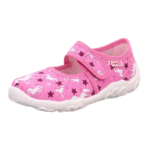 SUPERFIT oddychające kapcie dziewczęce do przedszkola BONNY Rosa Pink