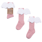 MAMA'S FEET podkolanówki dziecięce ANIOŁKI różowe