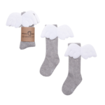 MAMA'S FEET podkolanówki dziecięce ANIOŁKI szare
