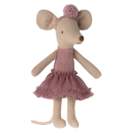 Myszka Maileg Baletnica Big Sister Heather 13 cm w wrzosowym tutu – Chwali Piętka
