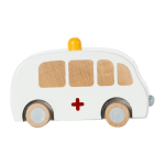 MAILEG samochód drewniany KARETKA wooden ambulance - obrazek 4