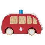 MAILEG samochód drewniany WÓŻ STRAŻACKI wooden firetruck - obrazek 3