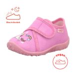 SUPERFIT świecące kapcie dziecięce SPOTTY z jednorożcem