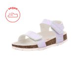 SUPERFIT sandały dziecięce typu FUSBET liliowo miętowe