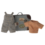 MAILEG ubranko dla myszki Big Brother OVERALLS & SHIRT in SUITCASE