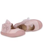 EMEL trampki kapcie z bawełny organicznej E4120 z kokardą - obrazek 3