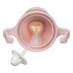 B.BOX bidon niekapek ze słomką kolor różowy 240 ml - obrazek 4