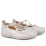 EMEL błyszczące baleriny z bawełny organicznej E4116-1 E4116M-1