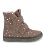 EMEL śniegowce dziecięce MONTANA szare z gwiazdkami MEMBRANA TE-POR EV 2745-9 - obrazek 2