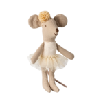 MAILEG myszka baletnica 11 cm BALLERINA Little Sister OFF WHITE