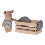 MAILEG przytulanka świnka chłopiec w skrzynce 10 cm PIG IN BOX blue