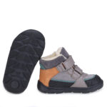 EMEL śniegowce dziecięce barefoot ATLAS szare MEMBRANA TE-POR EV 2809 EV 2809M - obrazek 4