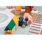 TRIXIE BABY Puzzle Ruch Drogowy + 2 Samochody, Wesołe Zwierzaki i Klocki Drewniane - obrazek 6