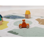 TRIXIE BABY Puzzle Ruch Drogowy + 2 Samochody, Wesołe Zwierzaki i Klocki Drewniane - obrazek 7