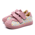 MRUGAŁA wiosenne półbuty dziecięce PIKO lila daisy STOKROTKI