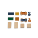 TRIXIE BABY Puzzle Ruch Drogowy + 2 Samochody, Wesołe Zwierzaki i Klocki Drewniane - obrazek 2