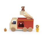TRIXIE BABY Wóz Strażacki Drewniany