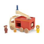 TRIXIE BABY Wóz Strażacki Drewniany - obrazek 7