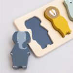 TRIXIE BABY zwierzęta drewniane Puzzle w Kształcie Zwierząt - obrazek 3