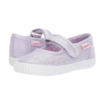 CIENTA błyszczące baleriny na rzep MARY JANE lila