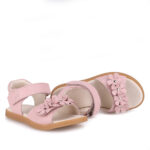 EMEL sandały dziecięce NICEA E2765B różowe kwiatuszki - obrazek 2