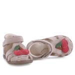 EMEL sandały dziecięce WISIENKI ES 1214E ROCZKI beżowe - obrazek 2