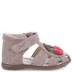 EMEL sandały dziecięce WISIENKI ES 1214E ROCZKI beżowe - obrazek 5