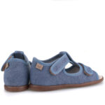 EMEL sandały dziecięce z bawełny organicznej EK 5220 niebieskie - obrazek 3