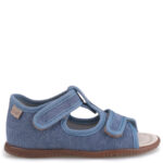 EMEL sandały dziecięce z bawełny organicznej EK 5220 niebieskie - obrazek 4