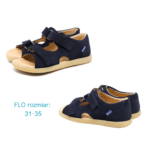 MRUGAŁA sandały dziecięce FLO blu welur - obrazek 4