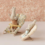 MAILEG zestaw Króliczek w walizce 11 cm RABBIT MICRO marron/dark powder - obrazek 3